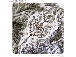 Table Runner Making White Embroidered Fabric by the Yard Sewing DIY Crafting Woman Costumes Embroidery Wedding Dress Material
